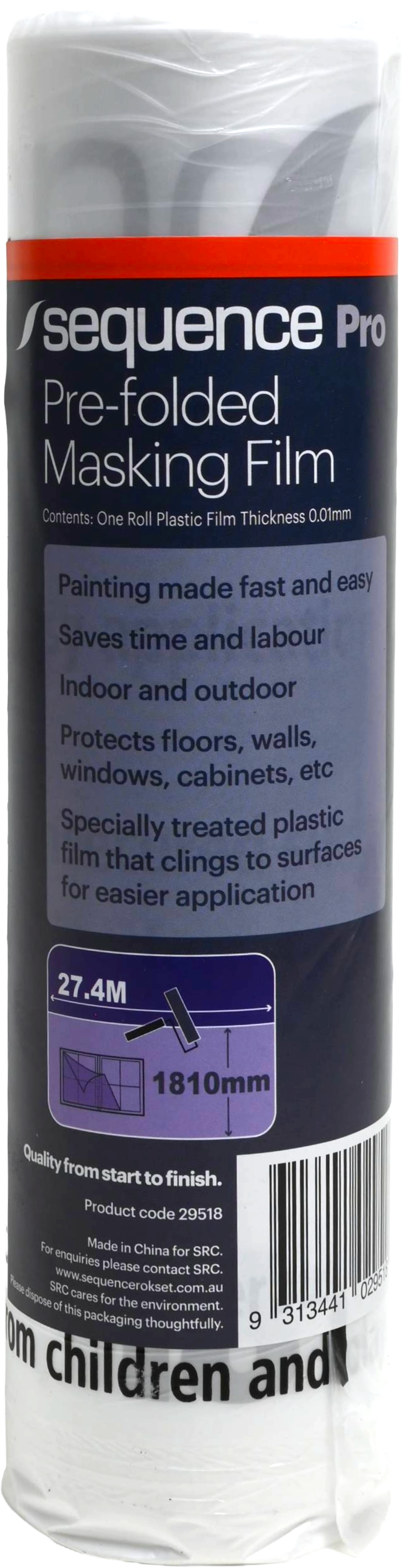 Pre-Folded Masking Film