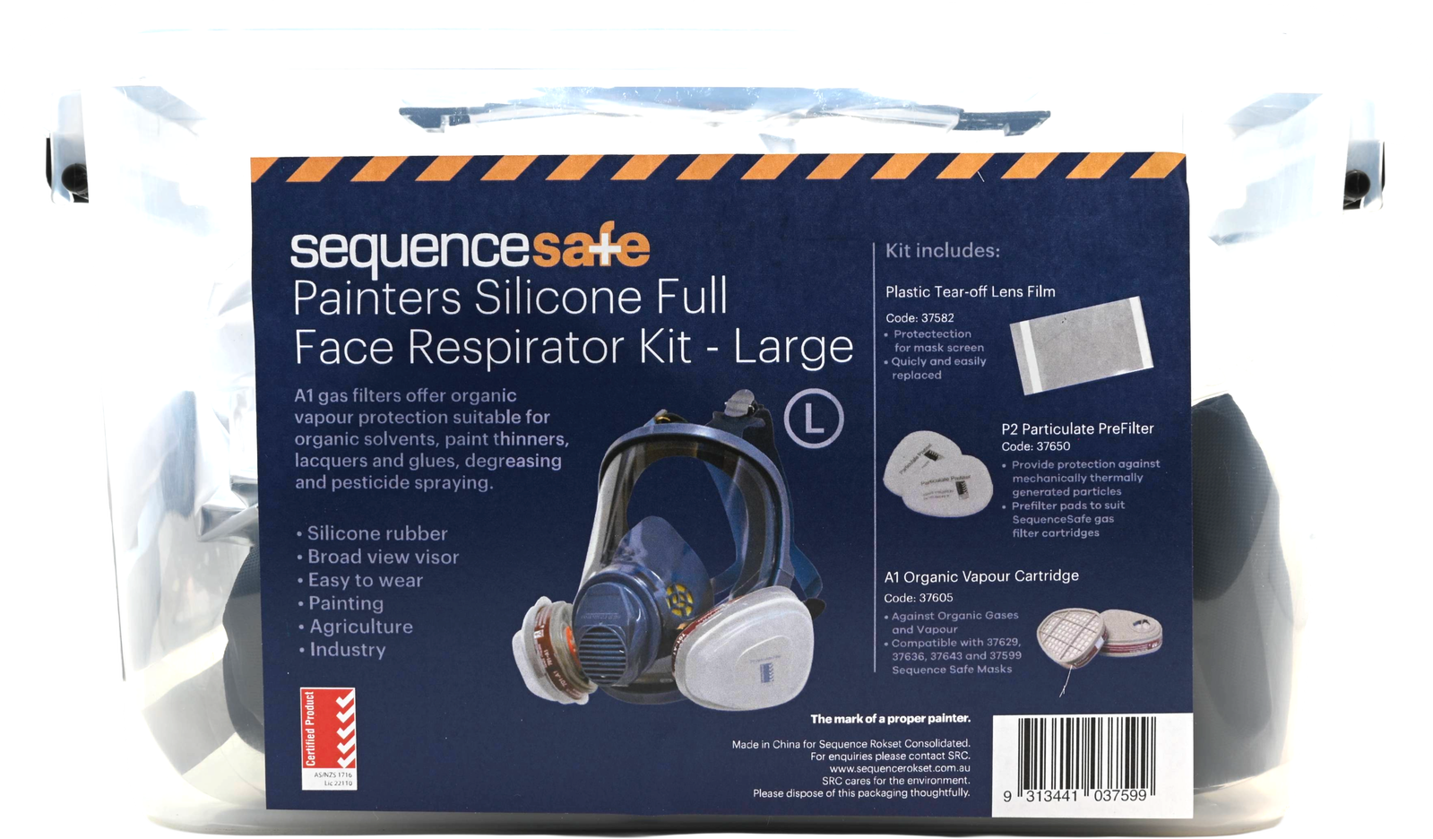 Silicone Full-Face Mask Painters Kit