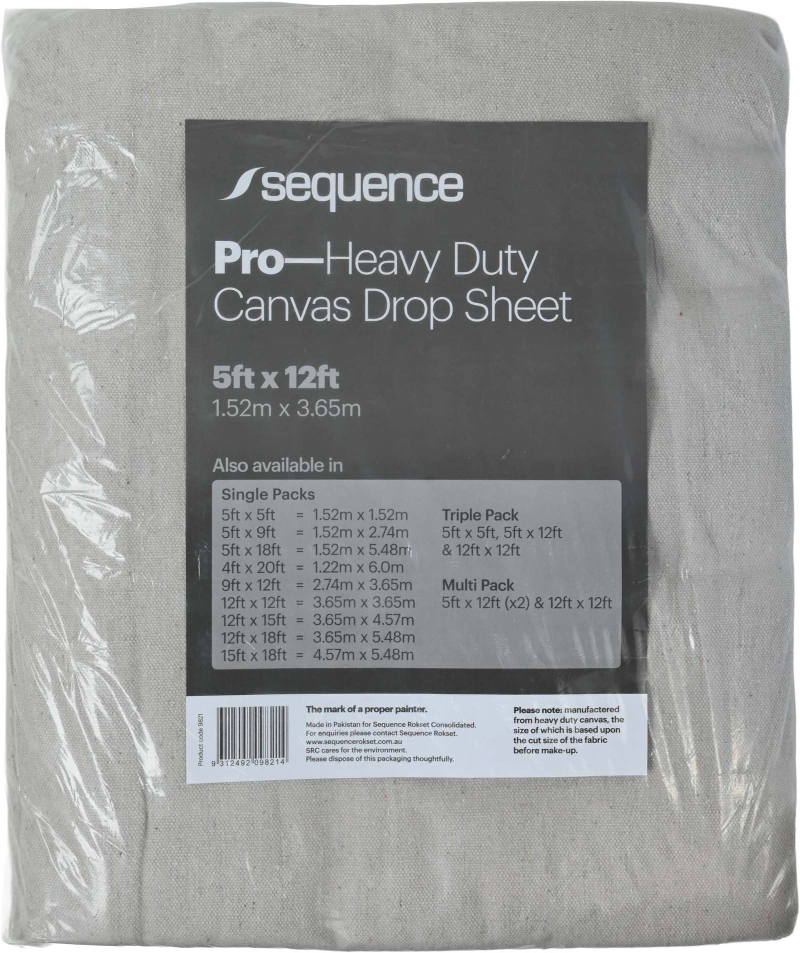 Heavy Duty Canvas Drop Sheet